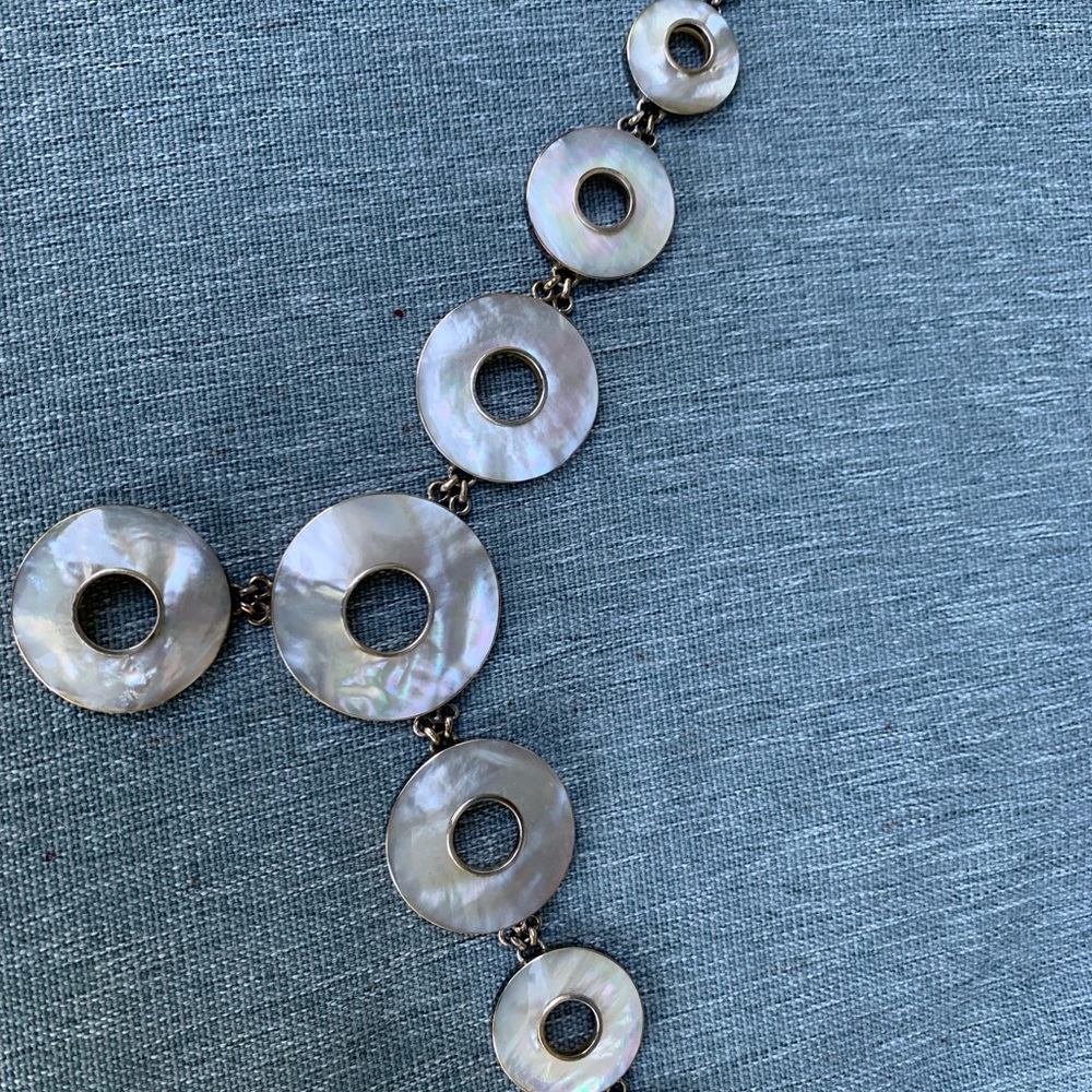 Mother of Pearl Statement Necklace — Perfect for Summer!